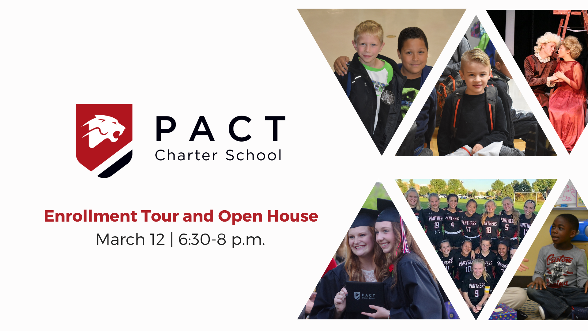 tour and open house graphics with students
