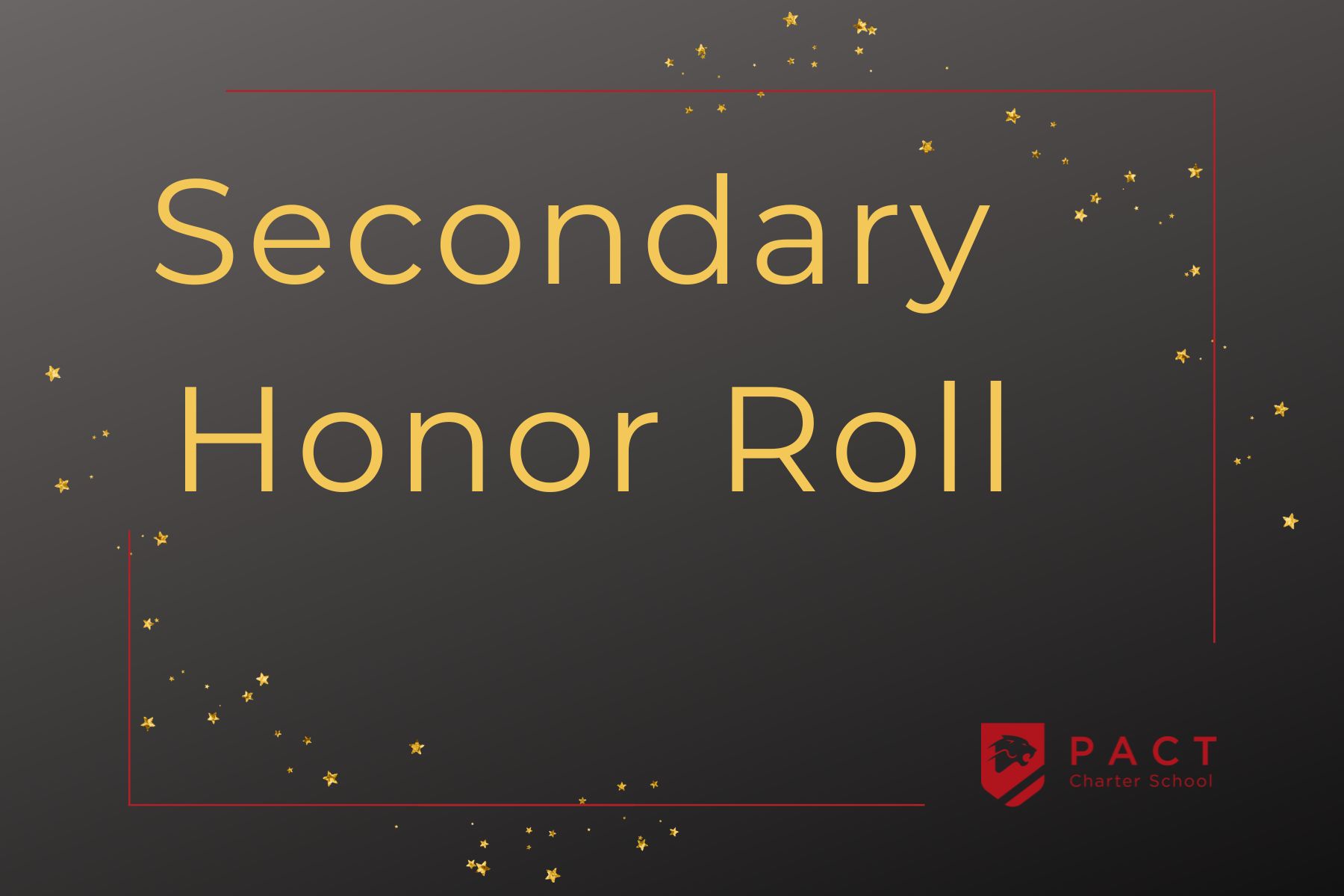 Secondary Honor Roll - Semester 1 (2023-2024)