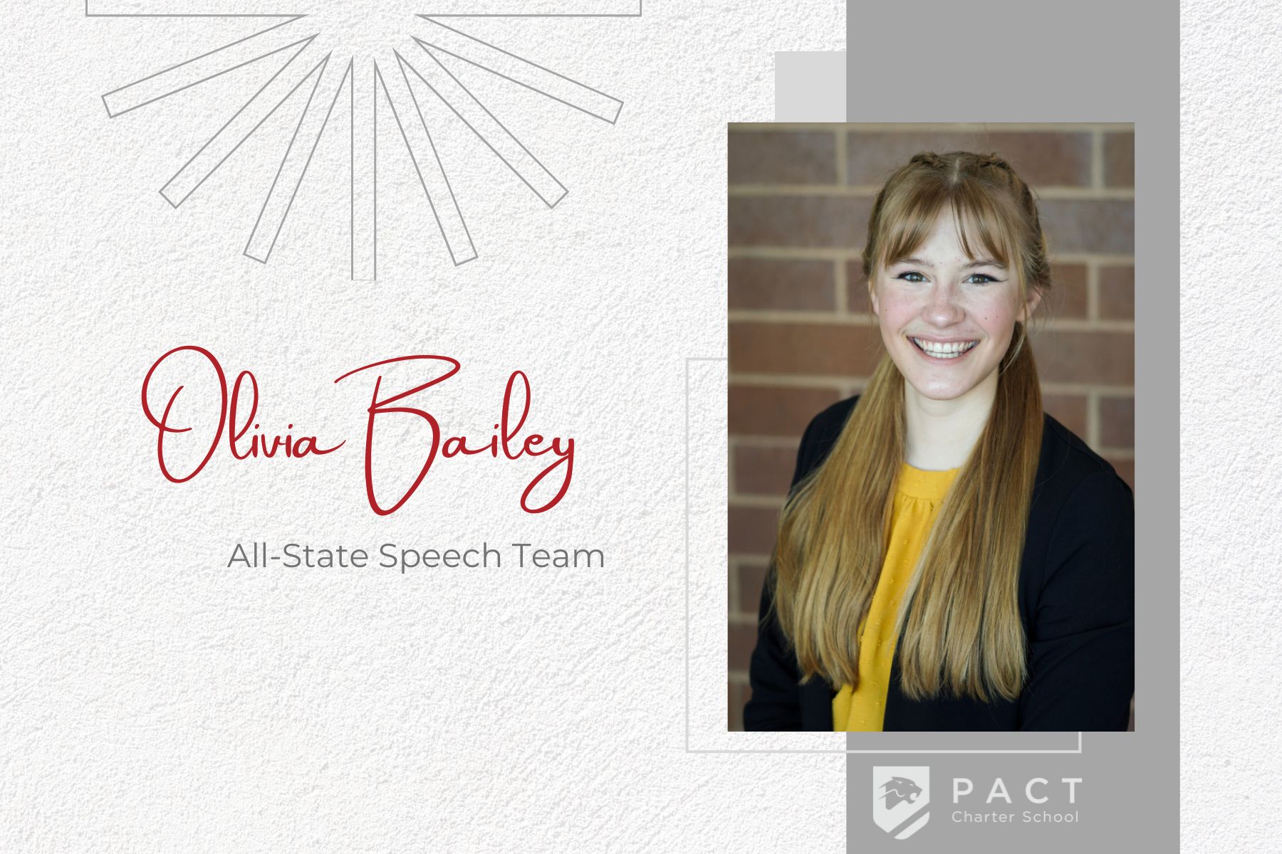 Olivia Bailey '23 Named to All-State Speech Team