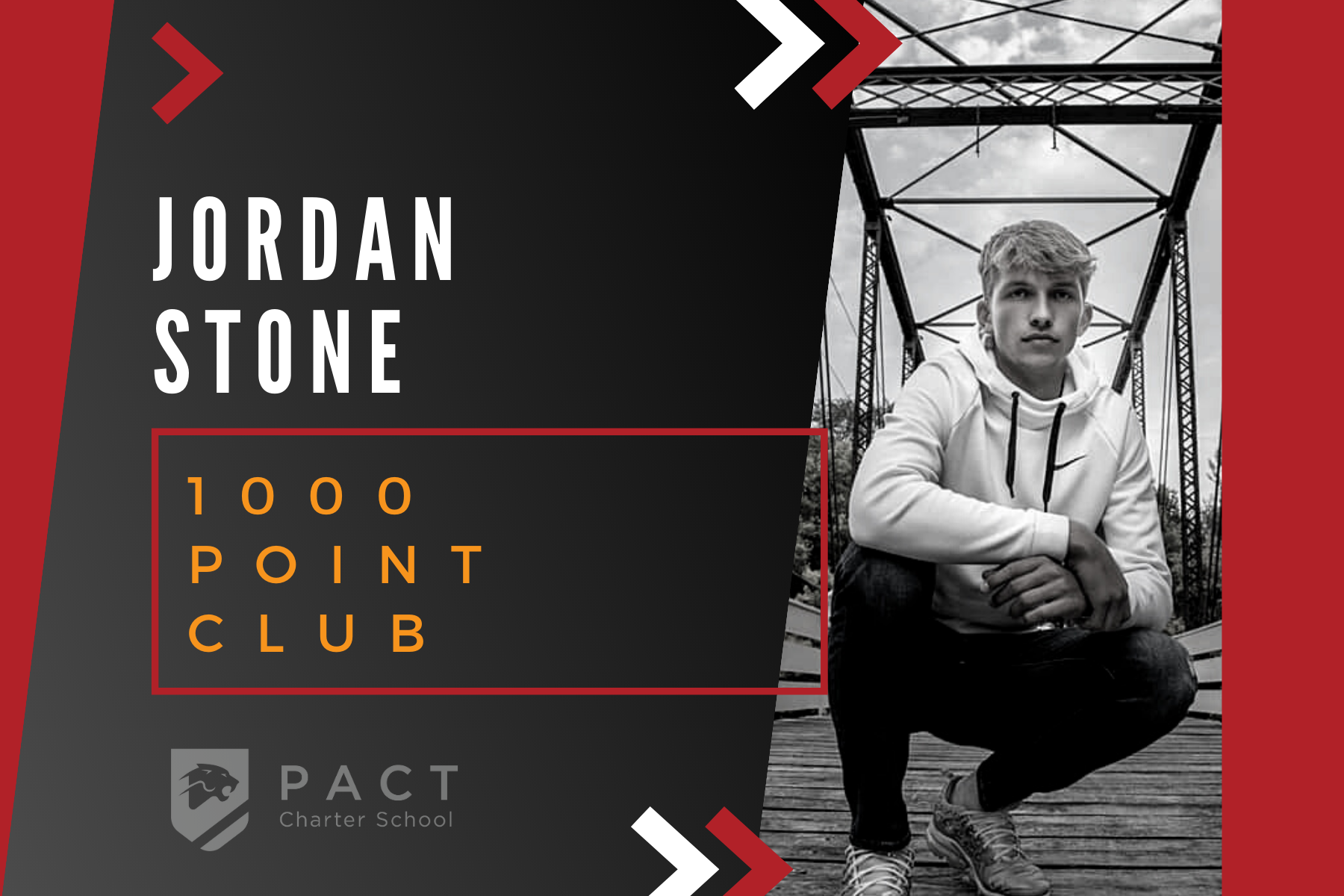 Jordan Stone Joins 1,000 Point Club